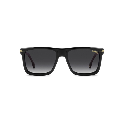 Óculos de Grau Carrera com Clip-On CA 387/C 086 5618 S Acetato Marrom Mesclado com lentes na cor Cinza Polarizado