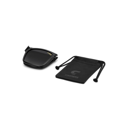 Óculos de Grau Carrera com Clip-On CA 387/C 086 5618 S Acetato Marrom Mesclado com lentes na cor Cinza Polarizado