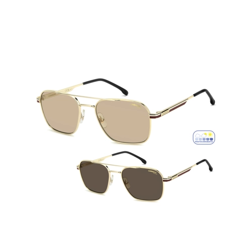 Óculos de Sol CARRERA 379/S NOA 57II S Metal Dourado com lentes na cor Marrom Fotocromático