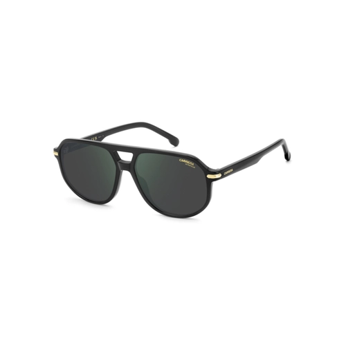 Óculos de Sol CARRERA 375/S 807 59Q3 Acetato Preto com lentes na cor Cinza Espelhado