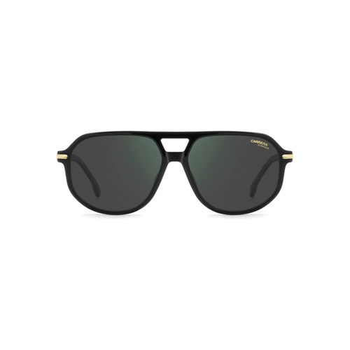 Óculos de Sol CARRERA 375/S 807 59Q3 Acetato Preto com lentes na cor Cinza Espelhado