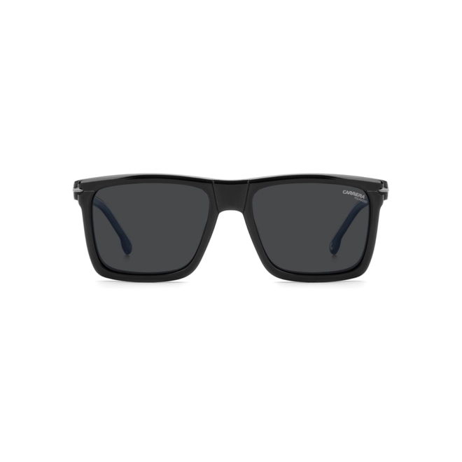 Óculos de Grau Carrera CA 387/C PJP 5618 Acetato Preto e Azul com Clip-On na cor Cinza 2