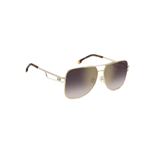 Óculos de Sol CARRERA 3100/S 24W 63YK Metal Dourado com lentes na cor Marrom Degradê Violeta Espelhado