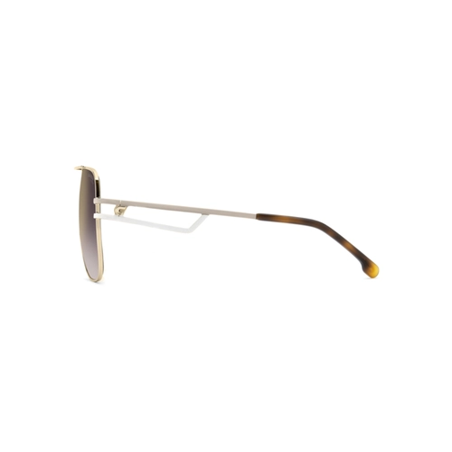 Óculos de Sol CARRERA 3100/S 24W 63YK Metal Dourado com lentes na cor Marrom Degradê Violeta Espelhado