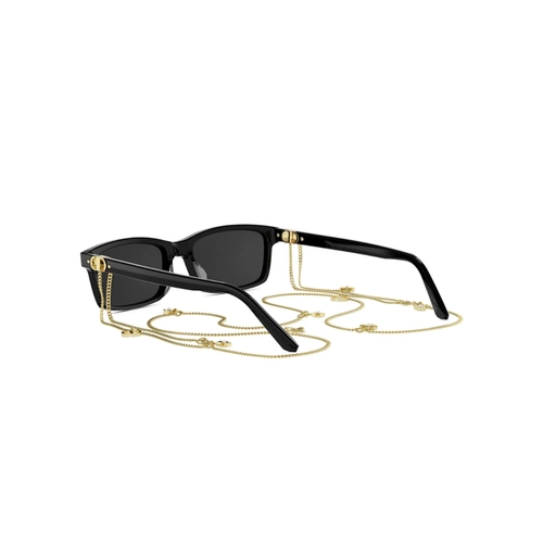 Óculos de Sol Christian Dior Petit CD S1I CD40235I-Y_5401A Acetato Preto com lentes na cor Cinza Escuro