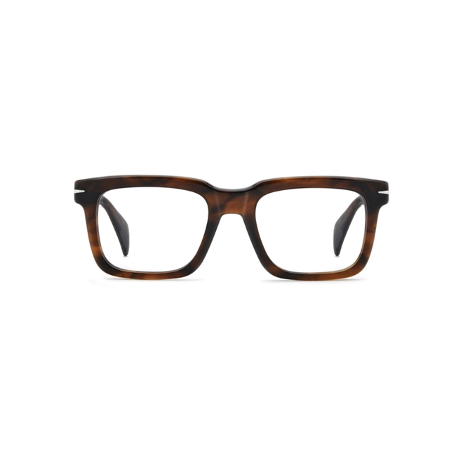 Óculos de Grau David Beckham DB 1237 EX4 5320 Acetato Marrom Mesclado 2