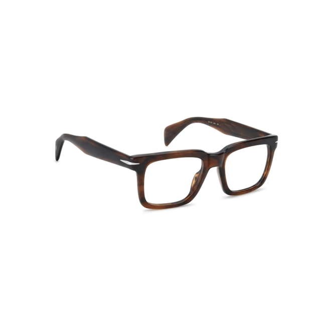Óculos de Grau David Beckham DB 1237 EX4 5320 Acetato Marrom Mesclado 3