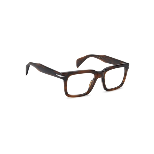 Óculos de Grau David Beckham DB 1237 EX4 5320 Acetato Marrom Mesclado