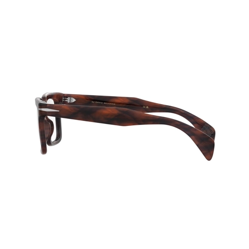 Óculos de Grau David Beckham DB 1237 EX4 5320 Acetato Marrom Mesclado