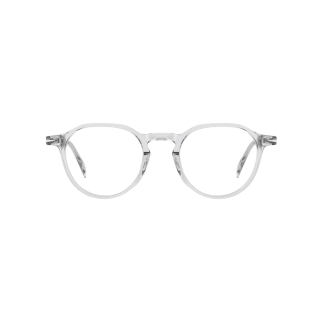 Óculos de Grau David Beckham DB 1230 KB7 4821 Acetato Cinza Transparente 2