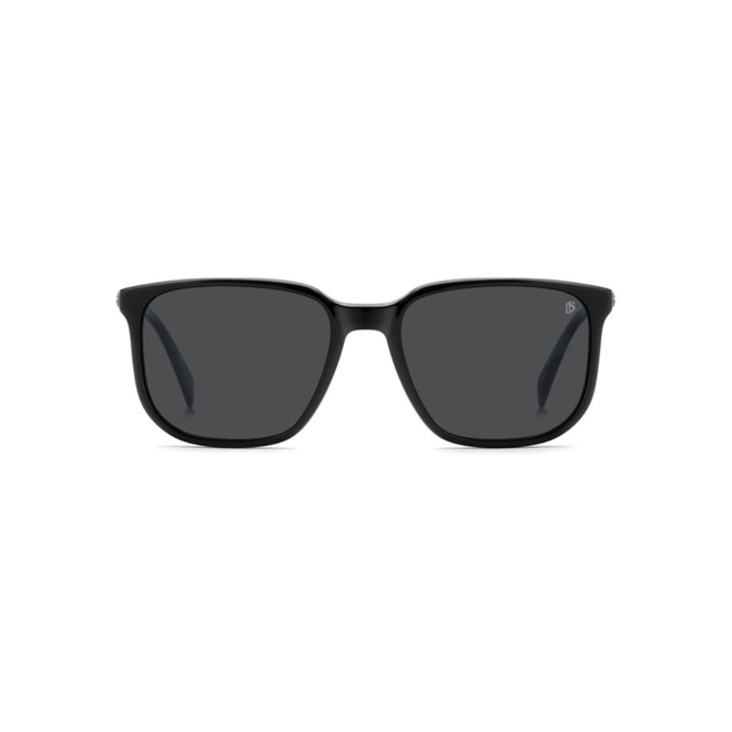 Óculos de Grau David Beckham DB 1210/C 88M 5518 Acetato Preto com lentes na cor Cinza 2