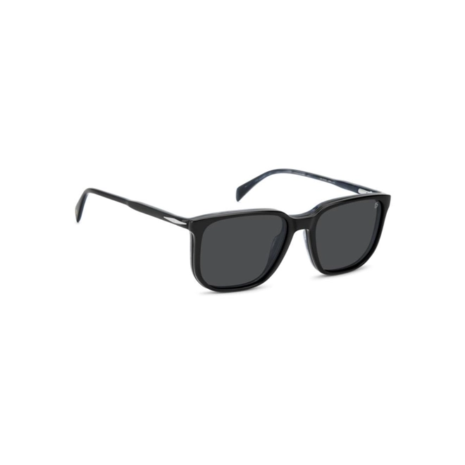 Óculos de Grau David Beckham DB 1210/C 88M 5518 Acetato Preto com lentes na cor Cinza 3