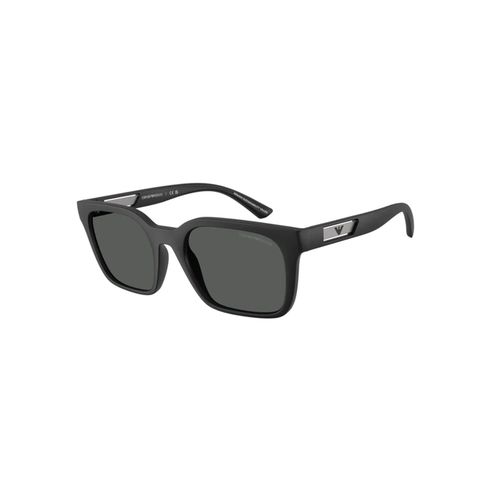 Óculos de Sol Emporio Armani 0EA4269 50098754 Acetato Preto Fosco com lentes na cor Cinza Escuro