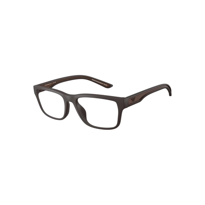 Óculos de Grau Emporio Armani 0EA3276U 6186 56 Acetato Marrom Fosco 1