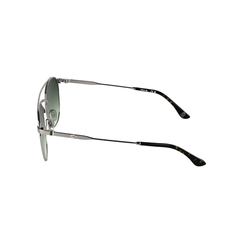 Óculos de Sol Lacoste L281S 033 55 Metal Cinza com lentes na cor Verde Degradê