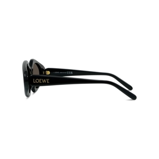 Óculos de Sol Loewe LW40185I_5001E Acetato Preto com lentes na cor Cinza 4