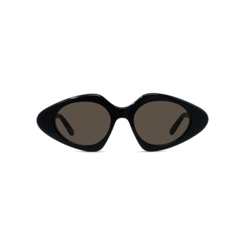 Óculos de Sol Loewe LW40185I_5001E Acetato Preto com lentes na cor Cinza