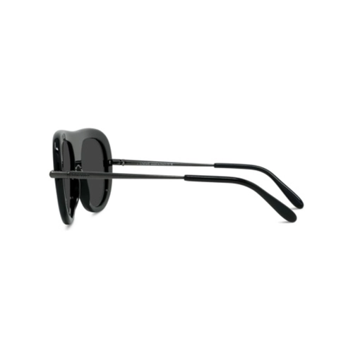 Óculos de Sol Loewe LW40186I_5201A Acetato Preto com lentes na cor Cinza