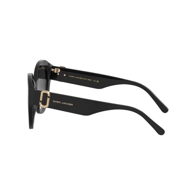 Óculos de Sol Marc Jacobs MARC 882/S 807 569O Acetato Preto com lentes na cor Cinza Degradê 4