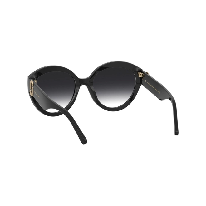 Óculos de Sol Marc Jacobs MARC 882/S 807 569O Acetato Preto com lentes na cor Cinza Degradê 5