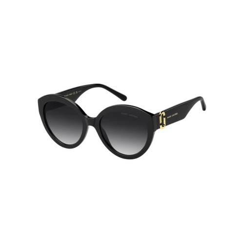 Óculos de Sol Marc Jacobs MARC 882/S 807 569O Acetato Preto com lentes na cor Cinza Degradê