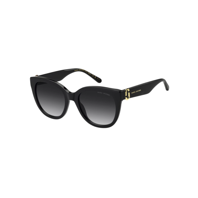 Óculos de Sol Marc Jacobs MARC 885/S 807 549O Acetato Preto com lentes na cor Cinza Degradê 1