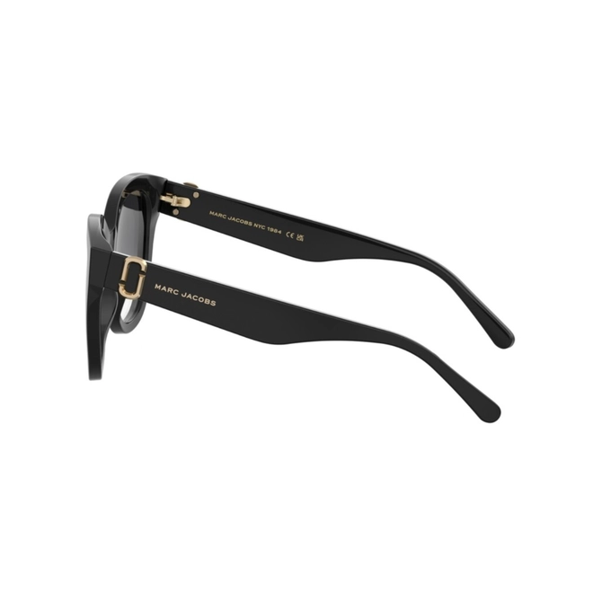 Óculos de Sol Marc Jacobs MARC 885/S 807 549O Acetato Preto com lentes na cor Cinza Degradê 4