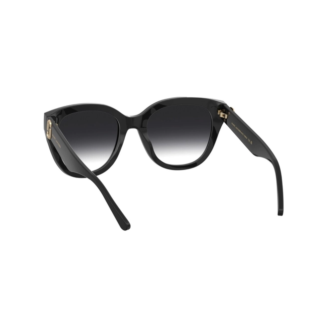 Óculos de Sol Marc Jacobs MARC 885/S 807 549O Acetato Preto com lentes na cor Cinza Degradê 5
