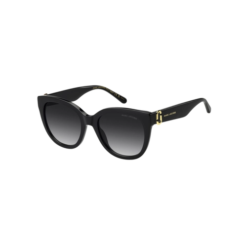 Óculos de Sol Marc Jacobs MARC 885/S 807 549O Acetato Preto com lentes na cor Cinza Degradê