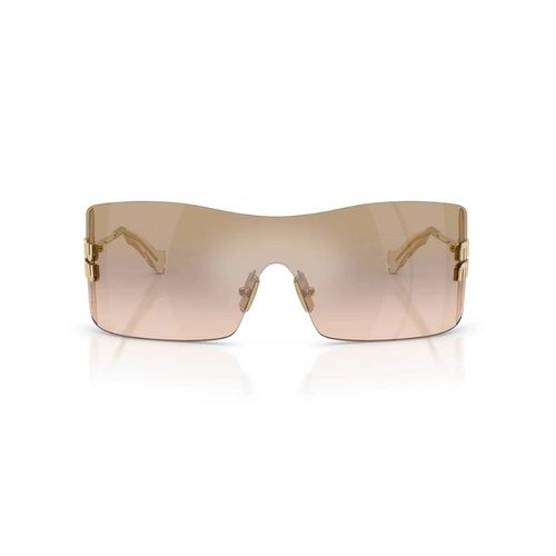 Óculos de Sol Miu Miu 0MU B53S 5AK20P44 Metal Dourado com lentes na cor Marrom Claro