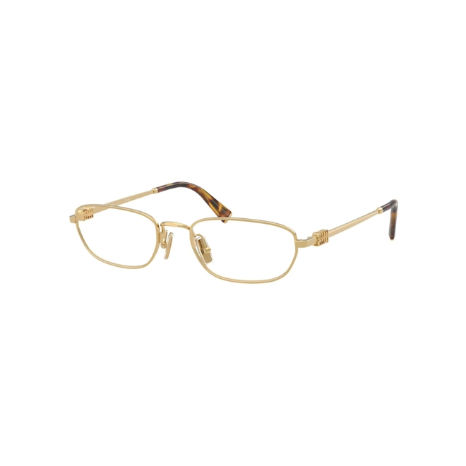 Óculos de Grau Miu Miu 0MU 52ZV 5AK1O153 Metal Dourado Polido 1