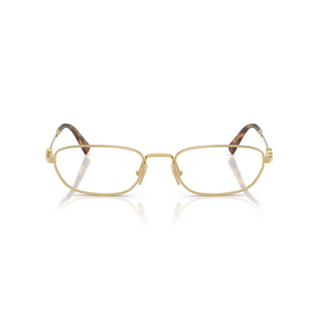 Óculos de Grau Miu Miu 0MU 52ZV 5AK1O153 Metal Dourado Polido 2