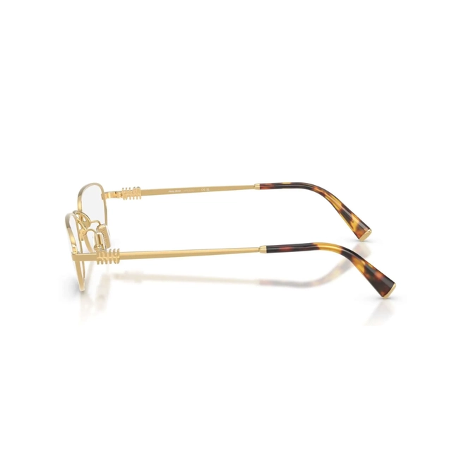 Óculos de Grau Miu Miu 0MU 52ZV 5AK1O153 Metal Dourado Polido 3