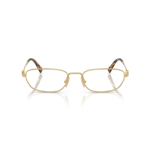 Óculos de Grau Miu Miu 0MU 52ZV 5AK1O153 Metal Dourado Polido