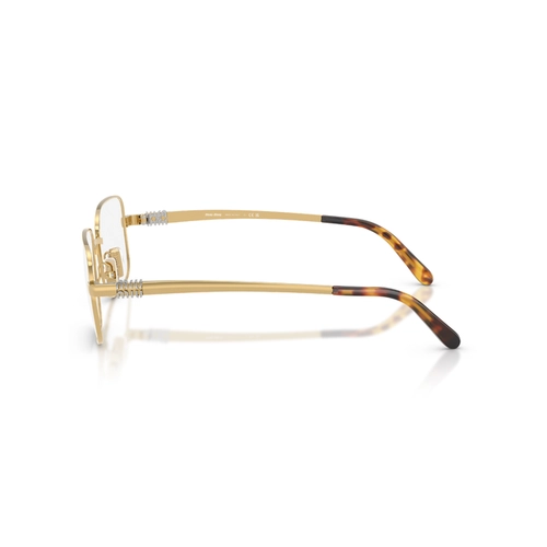 Óculos de Grau Miu Miu 0MU 51ZV 5AK1O152 Metal Dourado Polido