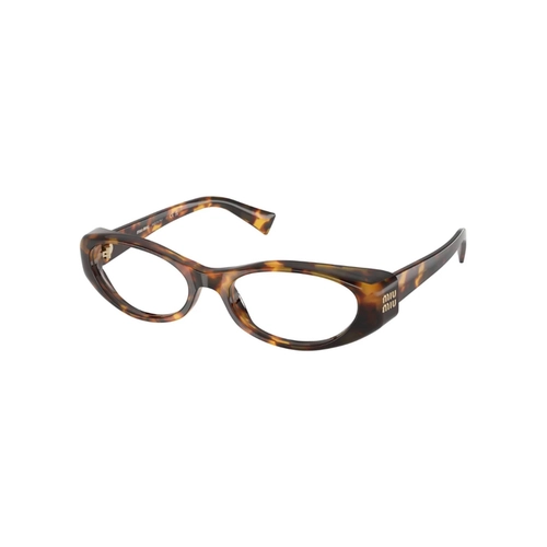 Óculos de Grau Miu Miu 0MU 03ZV 14L1O155 Acetato Marrom Mesclado Polido