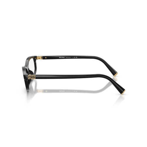 Óculos de Grau Miu Miu 0MU 01ZV 16K1O154 Acetato Preto Polido