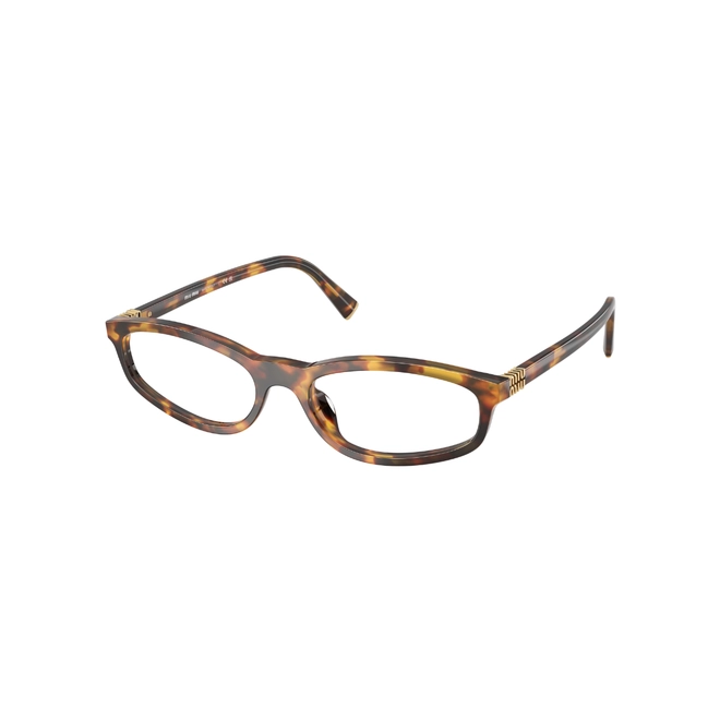 Óculos de Grau Miu Miu 0MU 01ZV 14L1O154 Acetato Marrom Mesclado Polido 1