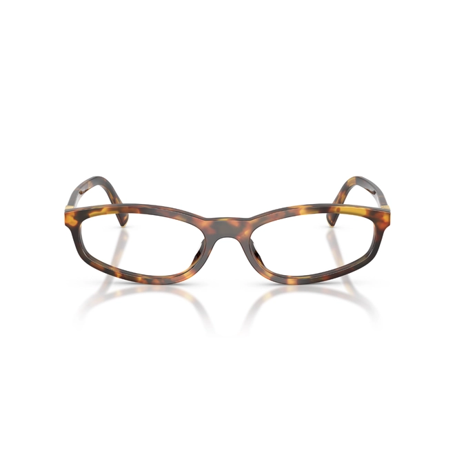 Óculos de Grau Miu Miu 0MU 01ZV 14L1O154 Acetato Marrom Mesclado Polido 2