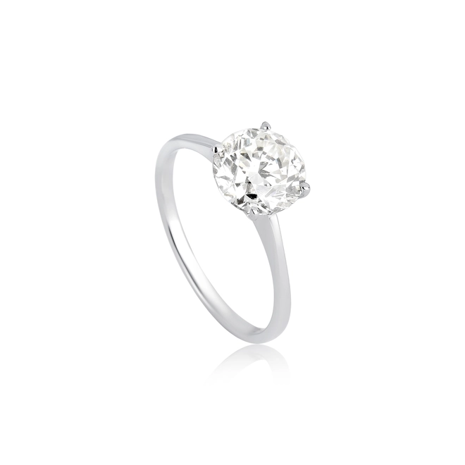 Anel Selection Solitário ouro branco 18k com 201pts de Diamantes 1
