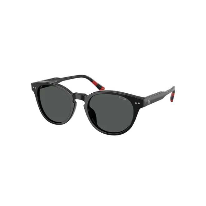 Óculos de Sol Polo Ralph Lauren 0PH4241U 50018752 Acetato Preto Polido com lentes na cor Cinza Escuro 1
