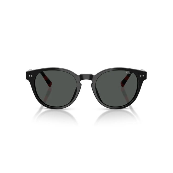Óculos de Sol Polo Ralph Lauren 0PH4241U 50018752 Acetato Preto Polido com lentes na cor Cinza Escuro 2