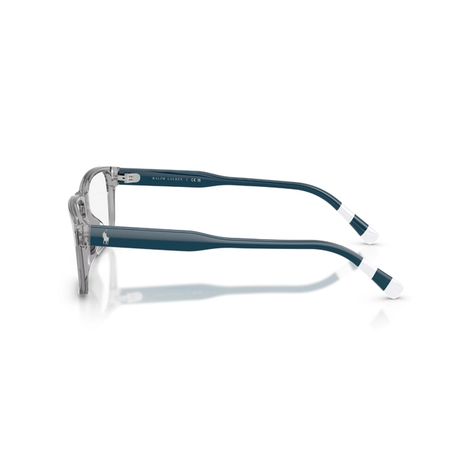 Óculos de Grau Polo Ralph Lauren 0PH2302U 6317 57 Acetato Cinza Transparente Polido 3