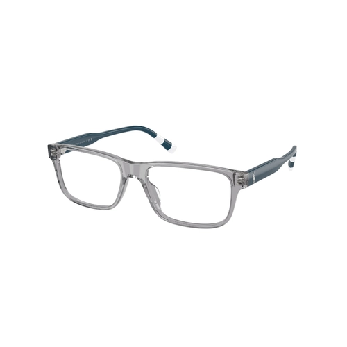 Óculos de Grau Polo Ralph Lauren 0PH2302U 6317 57 Acetato Cinza Transparente Polido