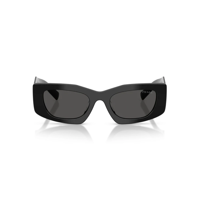 Óculos de Sol Prada 0PR D03SD 16K08Z51 Acetato Preto com lentes na cor Cinza Escuro 2
