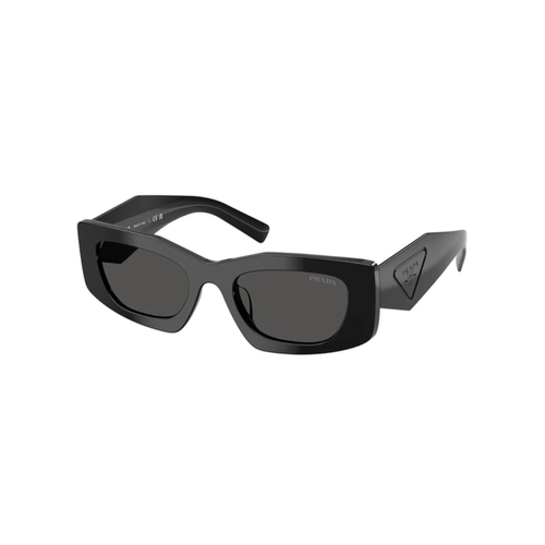 Óculos de Sol Prada 0PR D03SD 16K08Z51 Acetato Preto com lentes na cor Cinza Escuro