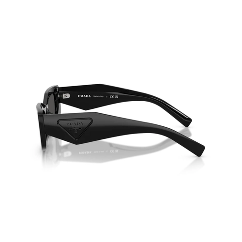 Óculos de Sol Prada 0PR D03SD 16K08Z51 Acetato Preto com lentes na cor Cinza Escuro