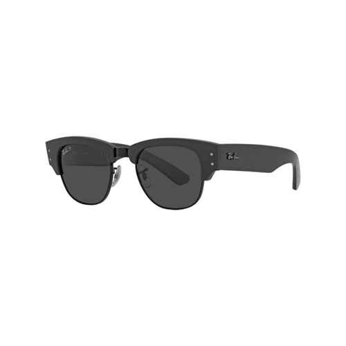 Óculos de Sol Ray-Ban Mega Clubmaster 0RB0316S 13674850 Propionato Cinza Escuro com lentes na cor Fumê Polarizado
