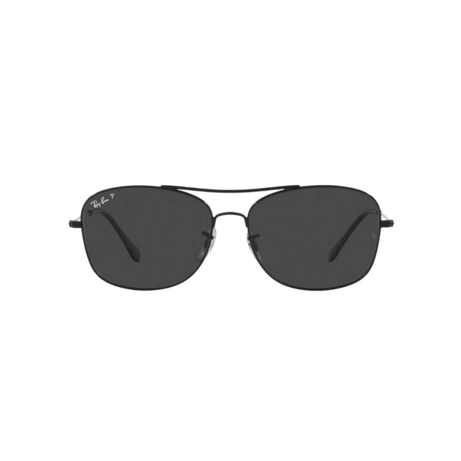 Óculos de Sol Ray-Ban 0RB3799 002/4857 Metal Preto com lentes na cor Fumê Polarizado 2