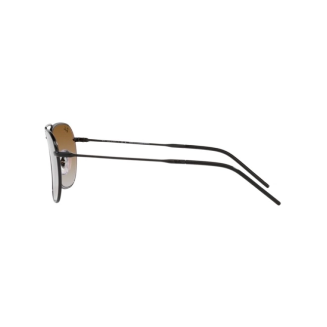 Óculos de Sol Ray-Ban Caravan Reverse 0RBR0102S 002/CB58 Metal Preto com lentes na cor Marrom Degradê 3